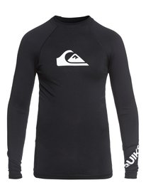 quiksilver, Гидрофутболка с длинным рукавом All Time UPF 50, BLACK (kvj0) All Time - Long Sleeve UPF 50 Rash Vest EQBWR03047