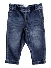 quiksilver, Джинсовые джоггеры Fonic Hash Blue, HASH BLUE (bpyw) Fonic Hash Blue - Slim Fit Denim Joggers EQIDP03010