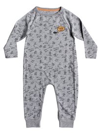 quiksilver, Комбинезон Allover Jersey Combi, LIGHT GREY HEATHER (sjsh) ALLOVER JERSEY COMBI BABY EQIKT03001