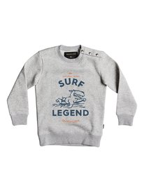 quiksilver, Свитшот Ed Finhands, LIGHT GREY HEATHER (sjsh) ED FINHANDS CREW BOY EQKFT03242