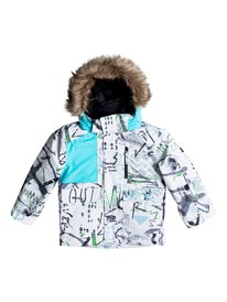quiksilver, Сноубордическая куртка Flakes, HIELINE WHT (wbb7) Flakes - Snow Jacket EQKTJ03003