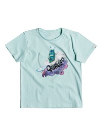 quiksilver, Футболка Classic Log Bear, EGGSHELL BLUE (bfd0) SS CLASSIC TEE LOG BEAR BOY EQKZT03190