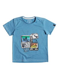 quiksilver, Футболка Heather Super TV, MALIBU HEATHER (bmah) SS HEATHER TEE SUPER TV BOY EQKZT03205