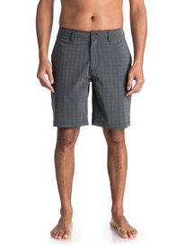 quiksilver, Шорты Waterman Vagabond Plaid, BLACK (kvj0) VAGABOND PLAID AMPHIBIAN EQMWS03051