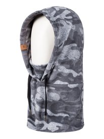 quiksilver, Утеплитель для шеи с капюшоном Preston, BLACK GREY CAMOKAZI (kvj9) Preston - Hooded Neck Warmer EQYAA03506