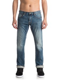 quiksilver, Прямые джинсы Revolver Medium Blue, MEDIUM BLUE (bygw) Revolver Medium Blue - Straight Fit Jeans EQYDP03318