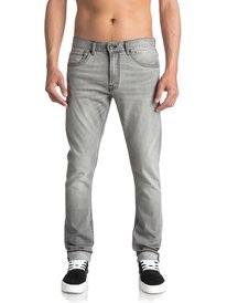 quiksilver, Узкие джинсы Distorsion Iron, IRON (kzmw) Distorsion Iron - Slim Fit Jeans EQYDP03351