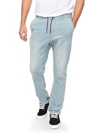 quiksilver, Джинсовые джоггеры Fonic Bleached, BLEACHED SURF (bejw) FONIC STRAIGHT FLEECE BLEACHED EQYDP03361