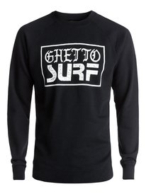 quiksilver, Свитшот Ghetto Surf, BLACK (kvj0) Ghetto Surf - Sweatshirt EQYFT03682