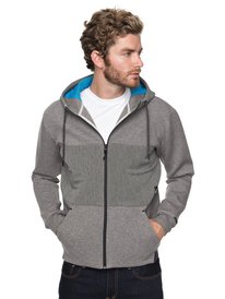quiksilver, Толстовка на молнии Highland Gaze, MEDIUM GREY HEATHER (kpvh) HIGHLAND GAZE EQYFT03763