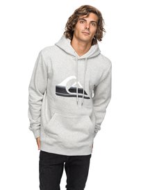 quiksilver, Худи Big Logo, LIGHT GREY HEATHER (sjsh) BIG LOGO HOOD EQYFT03797