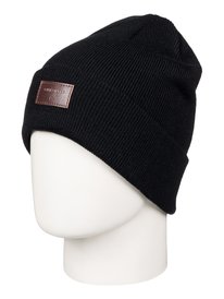 quiksilver, Шапка мужская с отворотом Brigade, BLACK (kvj0) Brigade - Cuff Beanie EQYHA03038