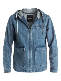 quiksilver, Джинсовая куртка с капюшоном Surf Modern Originals, STONE BLUE (bhy0) Surf Modern Originals - Hooded Denim Jacket EQYJK03307