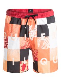 quiksilver, Men's Check Remix 17" Volley Boardshorts, CHECK REMIX LOLLIPOP (rpq6) Check Remix 17" - Swim Shorts EQYJV03052