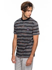 quiksilver, Футболка Allover Mad Wax, BLACK MAD MAX STRIPES (kvj6) SS ALLOVER PRINT MAD WAX EQYKT03690