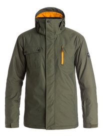 quiksilver, Сноубордическая куртка Mission Solid, FOREST NIGHT (csn0) Mission Solid - Snow Jacket EQYTJ03068