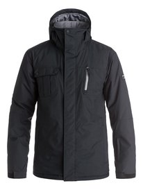 quiksilver, Сноубордическая куртка Mission Solid, BLACK (kvj0) Mission Solid - Snow Jacket EQYTJ03068