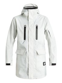 quiksilver, Длинная сноубордическая куртка Quiksilver X Julien David, WHITE (wbb0) Quiksilver X Julien David - Long Snow Jacket EQYTJ03092