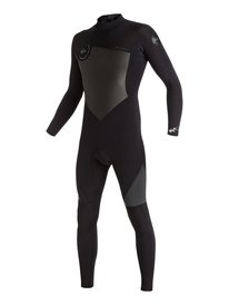 quiksilver, Длинный мужской гидрокостюм (фулсьют) на спинной молнии Syncro 4/3mm, BLACK (kvj0) Syncro 4/3mm - Back Zip Full Wetsuit EQYW103027