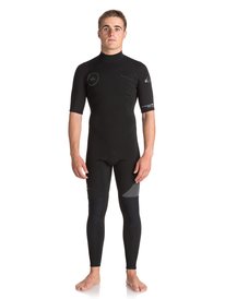 quiksilver, Гидрокостюм с молнией на спине 2mm Syncro Series, BLACK/ BLACK/ JET BLACK (xkkk) 2/2 SYNCRO SERIES BZ SS FLT EQYW303005