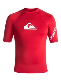 quiksilver, Гидрофутболка с коротким рукавом All Time UPF 50, QUIK RED (rqr0) ALL TIME SS EQYWR03033