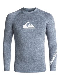 quiksilver, Гидрофутболка с длинным рукавом All Time UPF 50, DARK DENIM HEATHER (brqh) ALL TIME LS EQYWR03034