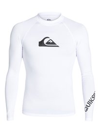 quiksilver, Гидрофутболка с длинным рукавом All Time UPF 50, WHITE (wbb0) ALL TIME LS EQYWR03034