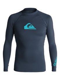 quiksilver, Мужская гидромайка с длинным рукавом All Time, NAVY/ BLUE DANUBE (xbbb) All Time - Long Sleeve Rash Vest EQYWR03034