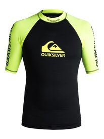 quiksilver, Гидрофутболка с коротким рукавом On Tour UPF 50, SAFETY YELLOW/ BLACK (xggk) ON TOUR SS EQYWR03075