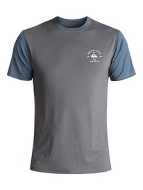 quiksilver, Гидрофутболка Colour Blocked Surf, IRON GATE (kzm0) COLOUR BLOCKED SURF TEE SS EQYWR03089