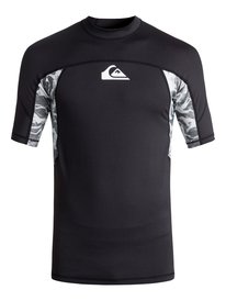 quiksilver, Гидрофутболка с коротким рукавом Slash UPF 50, BLACK (kvj0) SLASH SS EQYWR03090