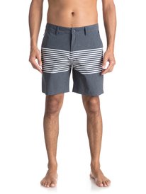 quiksilver, Шорты Echo Stripe 18", NAVY BLAZER (byj6) ECHO STRIPE AMPHIBIAN 18 EQYWS03498