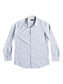 quiksilver, Рубашка New Everyday Mini Motif с длинным рукавом, DARK DENIM (brq0) New Everyday Mini Motif - Long Sleeve Shirt EQYWT03370