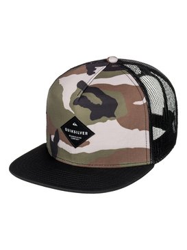quiksilver, Boy's 8-16 Brillings Trucker Hat, CAMO (gra0) BRILLINGS YOUTH AQBHA03254