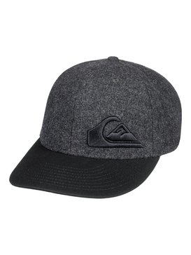 quiksilver, Boys 8 -16 Final Flexfit Hat, DARK GREY HEATHER (krph) Final - Flexfit Cap AQBHA03280