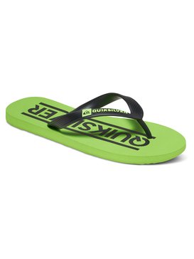quiksilver, Java Wordmark - Tongs, BLACK/GREEN/GREEN (xkgg) Java Wordmark - Flip-Flops AQBL100018