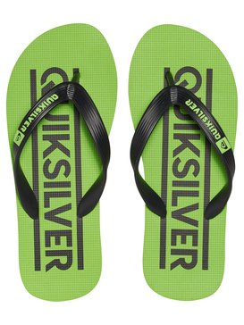 quiksilver, Java Wordmark - Tongs, BLACK/GREEN/GREEN (xkgg) Java Wordmark - Flip-Flops AQBL100018