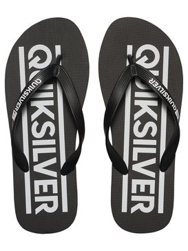 quiksilver, Java Wordmark - Tongs, BLACK/BLACK/WHITE (xkkw) Java Wordmark - Flip-Flops AQBL100018