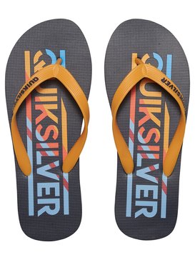 quiksilver, Molokai Wordmark - Sandalen, BLUE/BLUE/ORANGE (xbbn) Molokai Wordmark - Flip-Flops AQBL100039