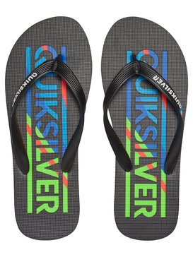 quiksilver, Molokai Wordmark - Sandalen, BLACK/BLUE/RED (xkbr) Molokai Wordmark - Flip-Flops AQBL100039