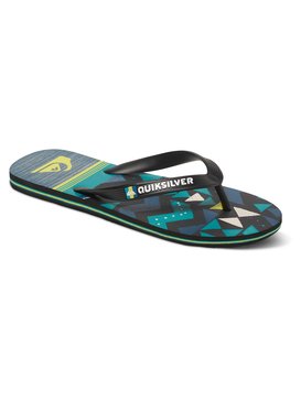 quiksilver, Molokai Slab Lapu - Flip-Flops, BLACK/GREEN/GREEN (xkgg) Molokai Slab Lapu - Flip-Flops AQBL100199