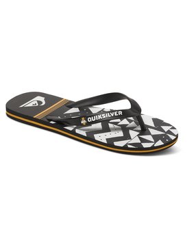 quiksilver, Molokai Slab Lapu - Tongs, BLACK/WHITE/ORANGE (xkwn) Molokai Slab Lapu - Flip-Flops AQBL100199