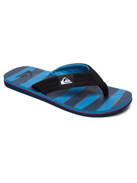 quiksilver, Boys 8 -16 Molokai Layback Sandals, BLACK/RED/BLUE (xkrb) Molokai Layback - Sandals AQBL100261