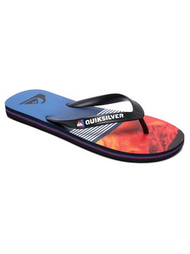 quiksilver, Boys 8 -16 Molokai Lava Division Sandals, BLACK/RED/BLUE (xkrb) Molokai Lava Division - Flip-Flops AQBL100262