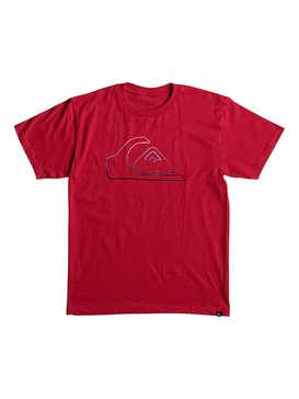 quiksilver, Boy's 8-16 Jungle Mountain Tee, QUIK RED (rqr0) JUNGLE MOUNTAIN BT0 AQBZT03235