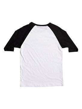 quiksilver, Boy's 8-16 Sea Scroll Raglan 3/4 Sleeve Tee, WHITE (wbb0) SEA SCROLL RAGLAN YOUTH BRV AQBZT03259
