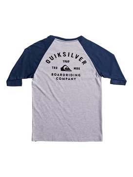 quiksilver, Boy's 8-16 Archer Raglan Tee, ATHLETIC HEATHER (sgrh) ARCHER RAGLAN YOUTH BRV AQBZT03271
