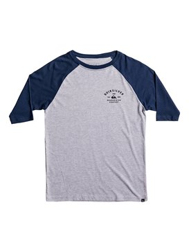 quiksilver, Boy's 8-16 Archer Raglan Tee, ATHLETIC HEATHER (sgrh) ARCHER RAGLAN YOUTH BRV AQBZT03271
