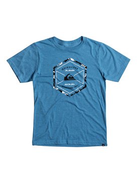 quiksilver, Boy's 8-16 Octalogo Tee, TURKISH SEA HEATHER (bqsh) OCTALOGO BT0 AQBZT03289