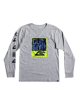 quiksilver, Boy's 8-16 Awaken The Vibe Long Sleeve Tee, ATHLETIC HEATHER (sgrh) AWAKEN THE VIBE L/S YOUTH BU1 AQBZT03308